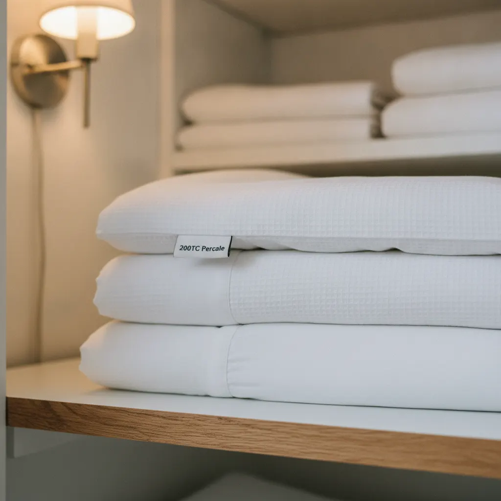Duvet covers for Airbnb: thread count myths, what survives commercial washing, and what I buy in batches of 12