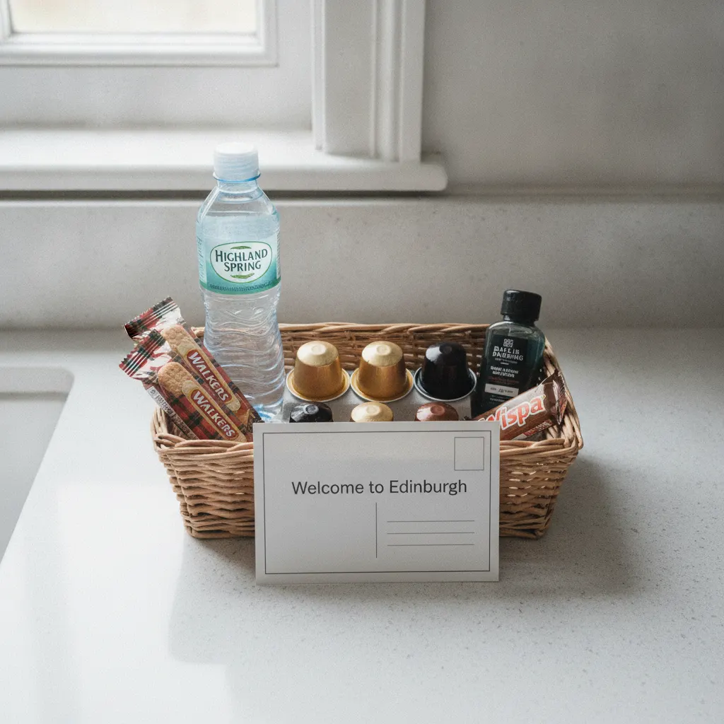 Guest welcome cards for Airbnb: the handwritten note test and what I've settled on across five flats