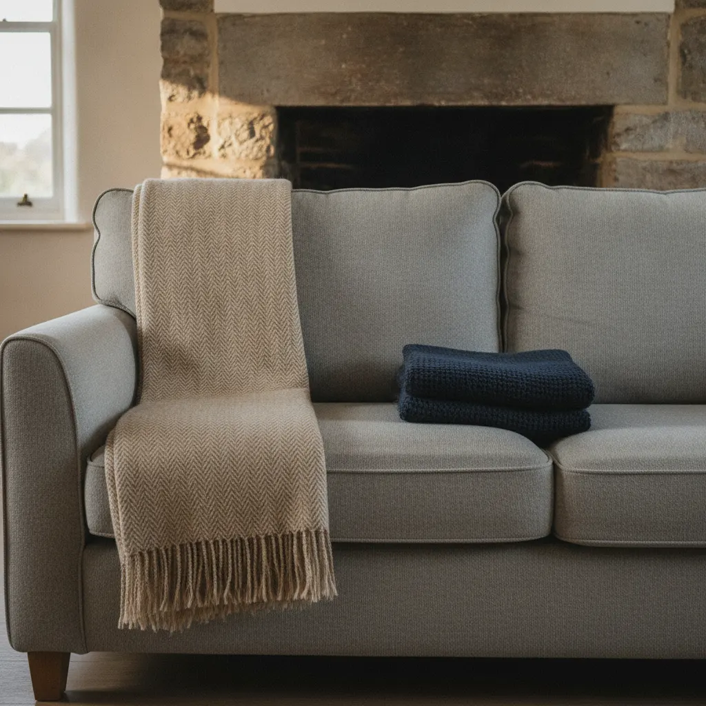 Throw blankets and cushion covers for short-term lets: which fabrics last, which shrink in the wash