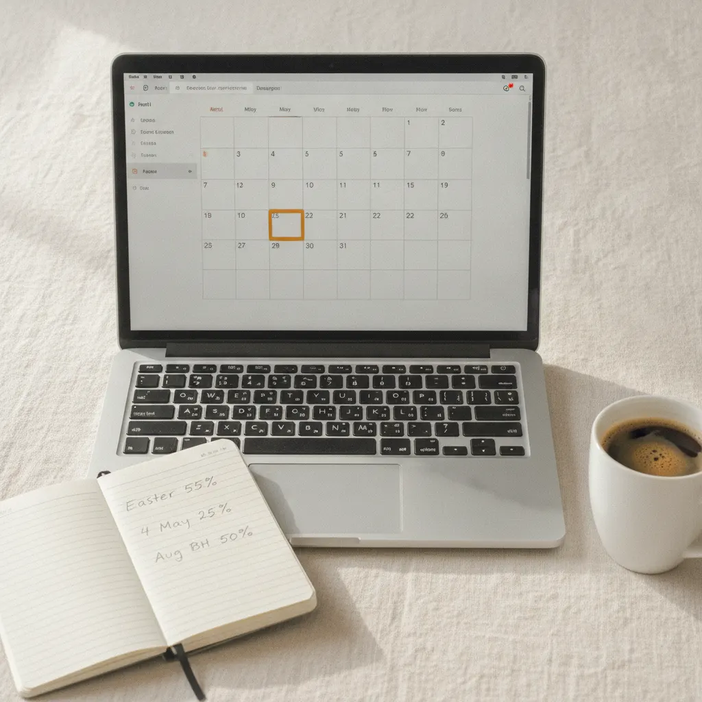 Airbnb bank holiday pricing: the uplift formula I run across five UK properties